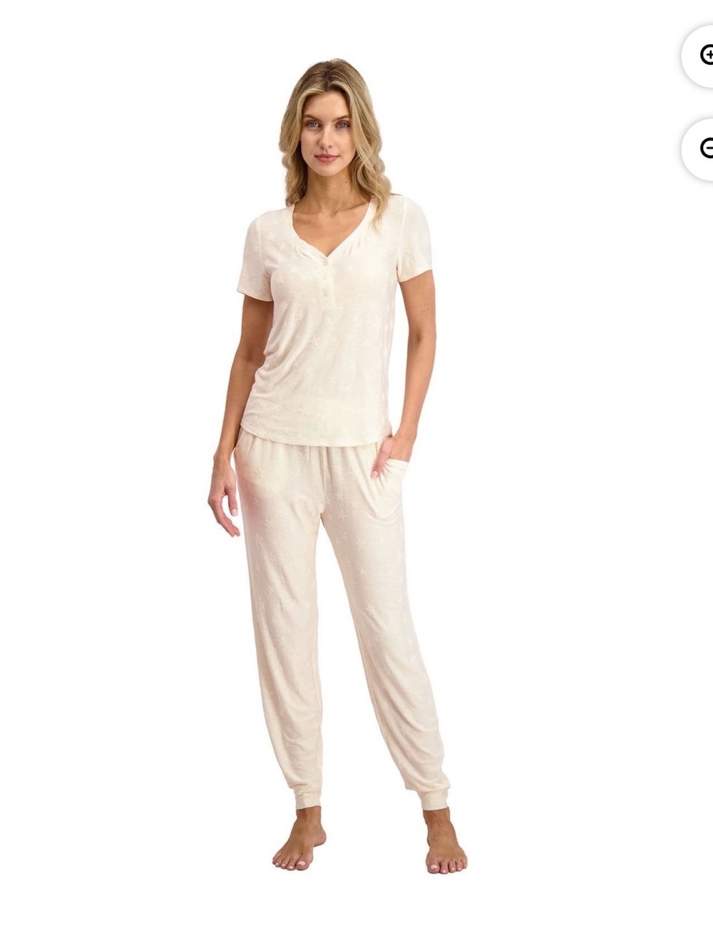 Steve Madden Women's Short Sleeve Top & Pant Pajama Set - Picture 1 of 5
